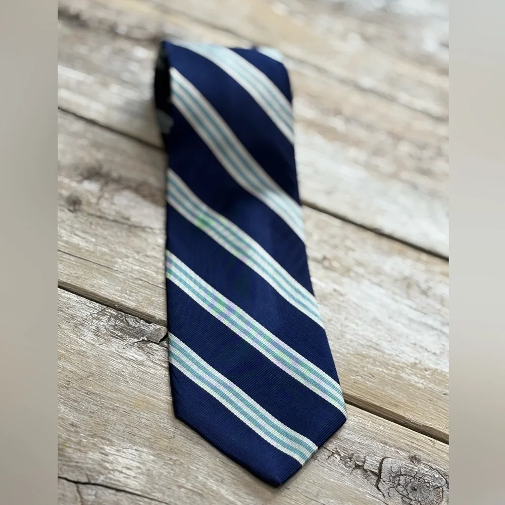 Brooks Brothers Makers Blue Striped Tie. Men’s 59” Striped | Classic | Retro.